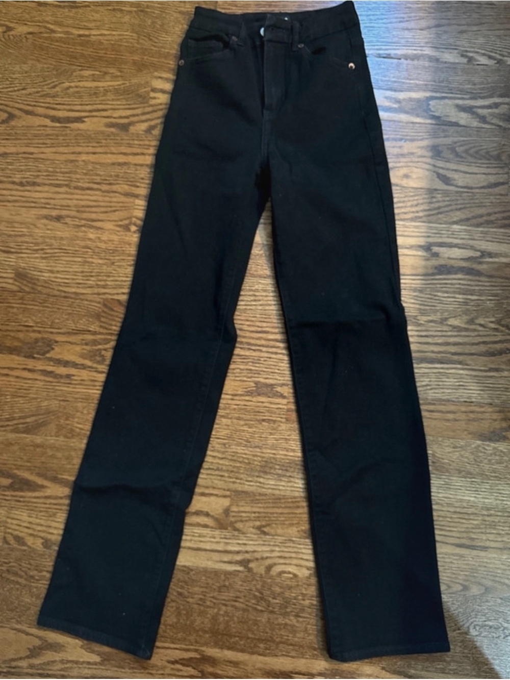 Express Women’s Black Straight-Leg Jeans
